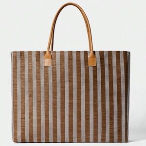🆕 Striped Tote-Handbag